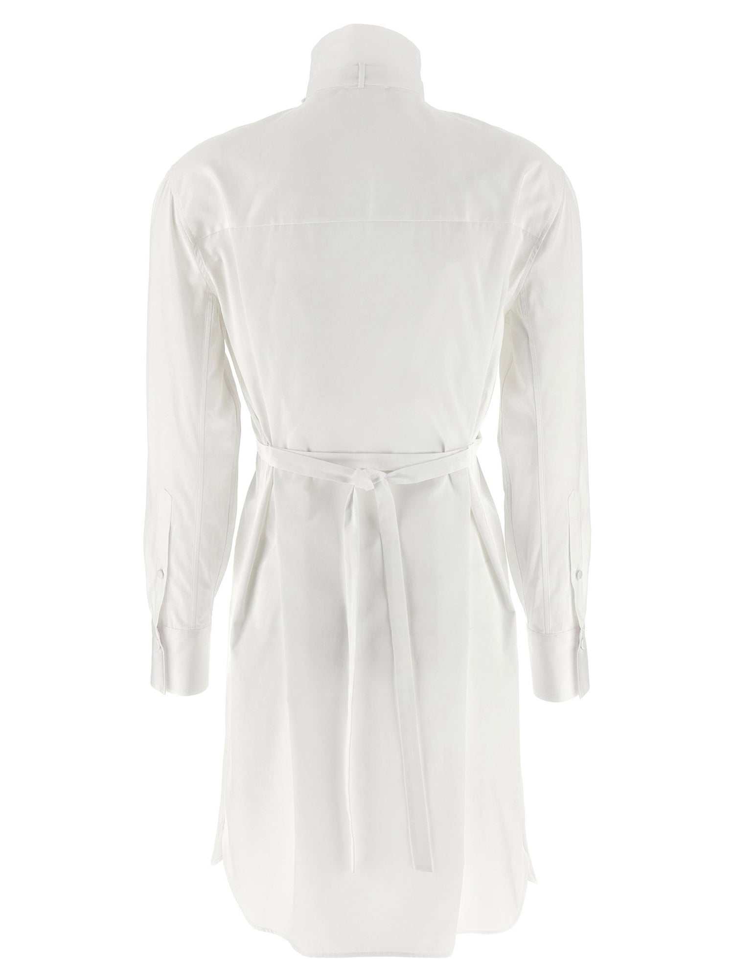 Alexander McQueen Tuxedo Chemisier Dress White