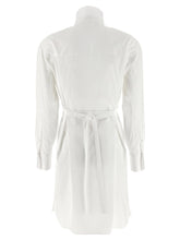 Alexander McQueen Tuxedo Chemisier Dress White
