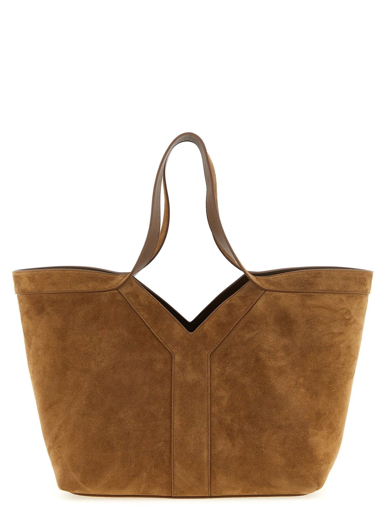 Saint Laurent Small Y Shopping Bag Brown