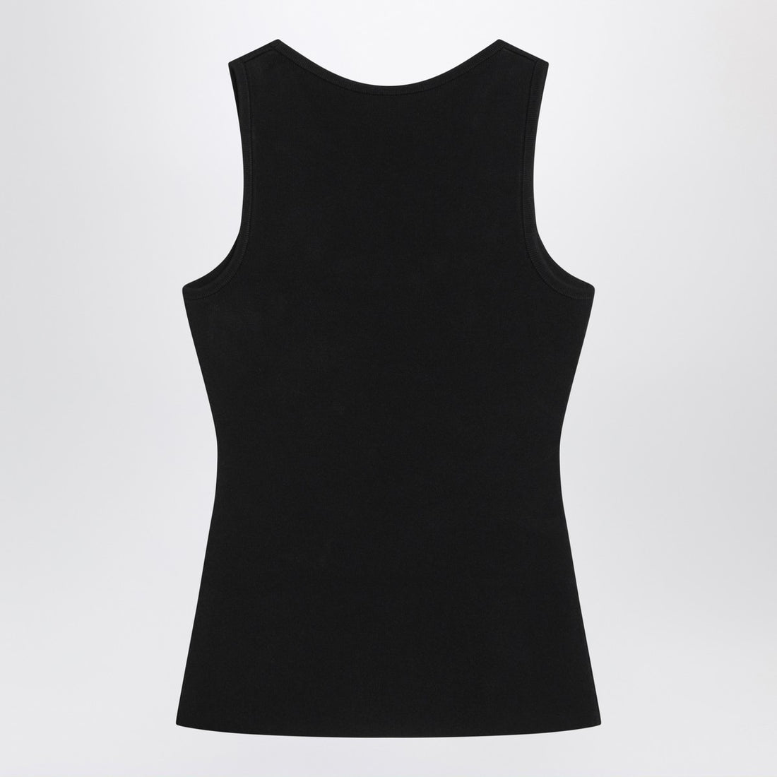 Balenciaga Black Nano BB Logo Viscose Tank Top Black