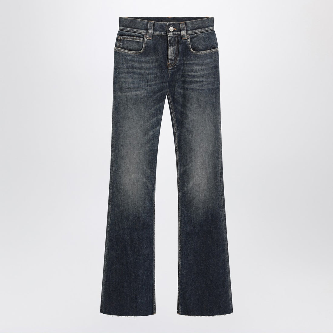 Balenciaga Dark Blue Bootcut Slim-Fit Denim Jeans Blue