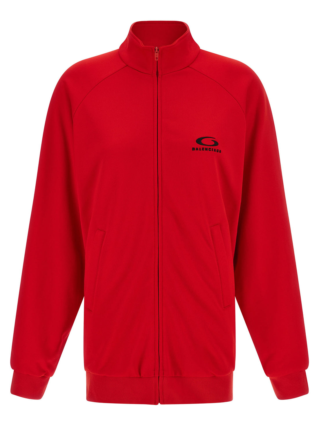 Balenciaga Back Tracksuit Dress Red