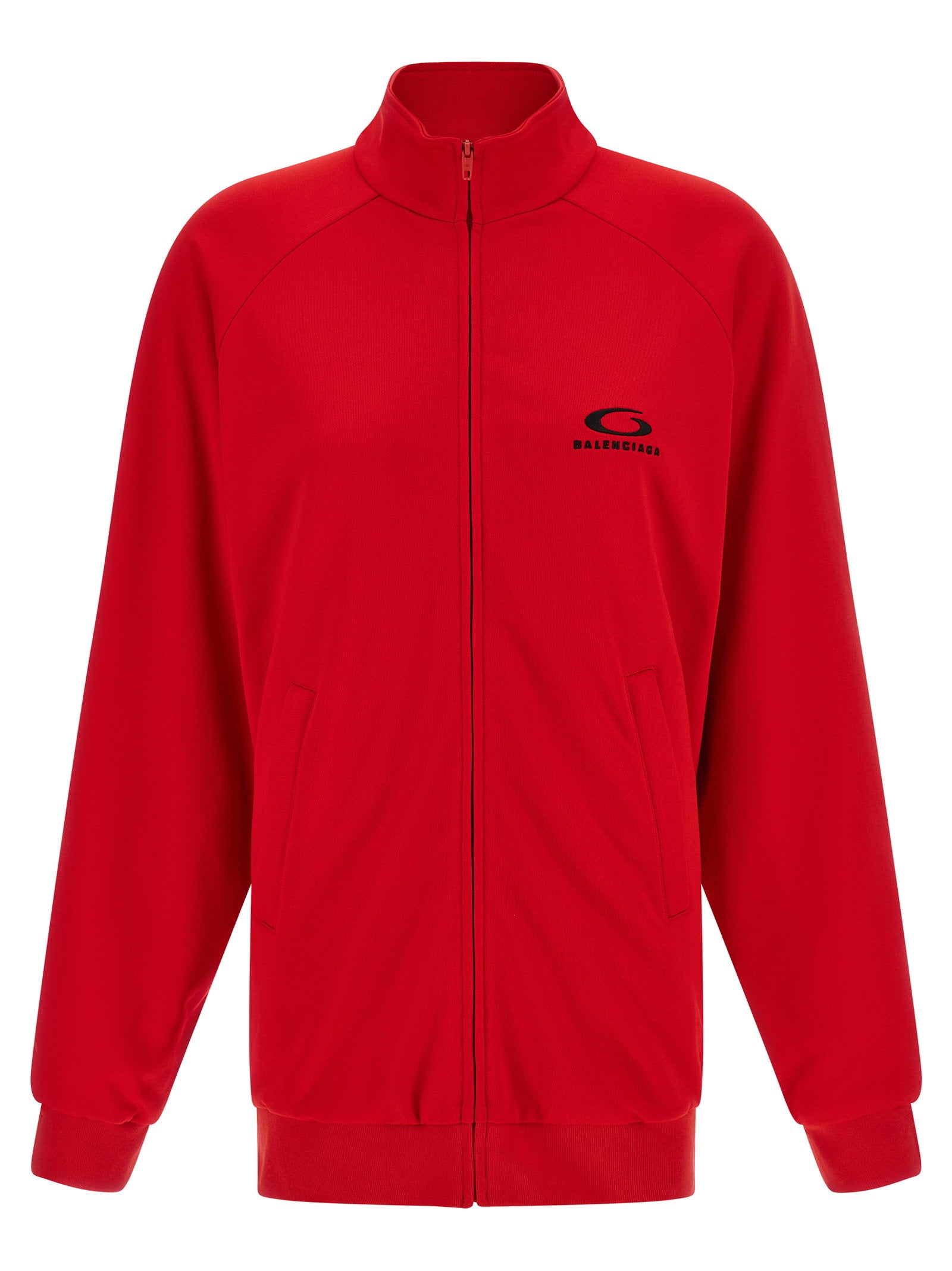 Balenciaga Back Tracksuit Dress Red