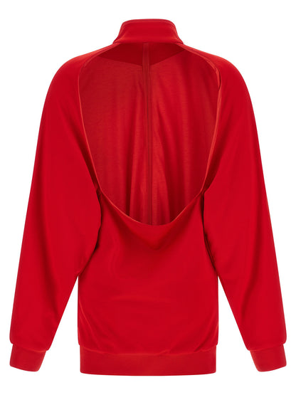 Balenciaga Back Tracksuit Dress Red