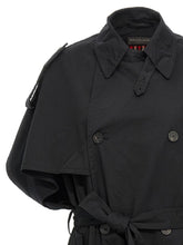 Balenciaga Stole Trench Coat Black