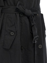 Balenciaga Stole Trench Coat Black