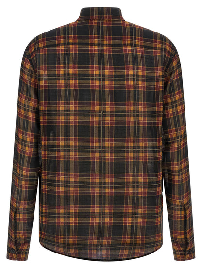 Saint Laurent Cassandre Lavallière Shirt Multicolor