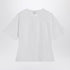Alexander Mcqueen White Cotton Poplin Corset Shirt with Wide Short Sleeves White
