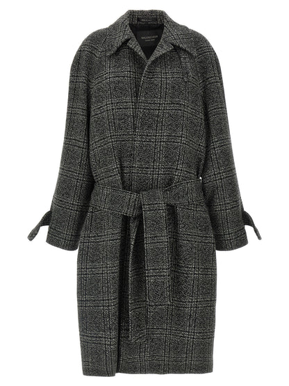 Balenciaga One Layer Coat Black  