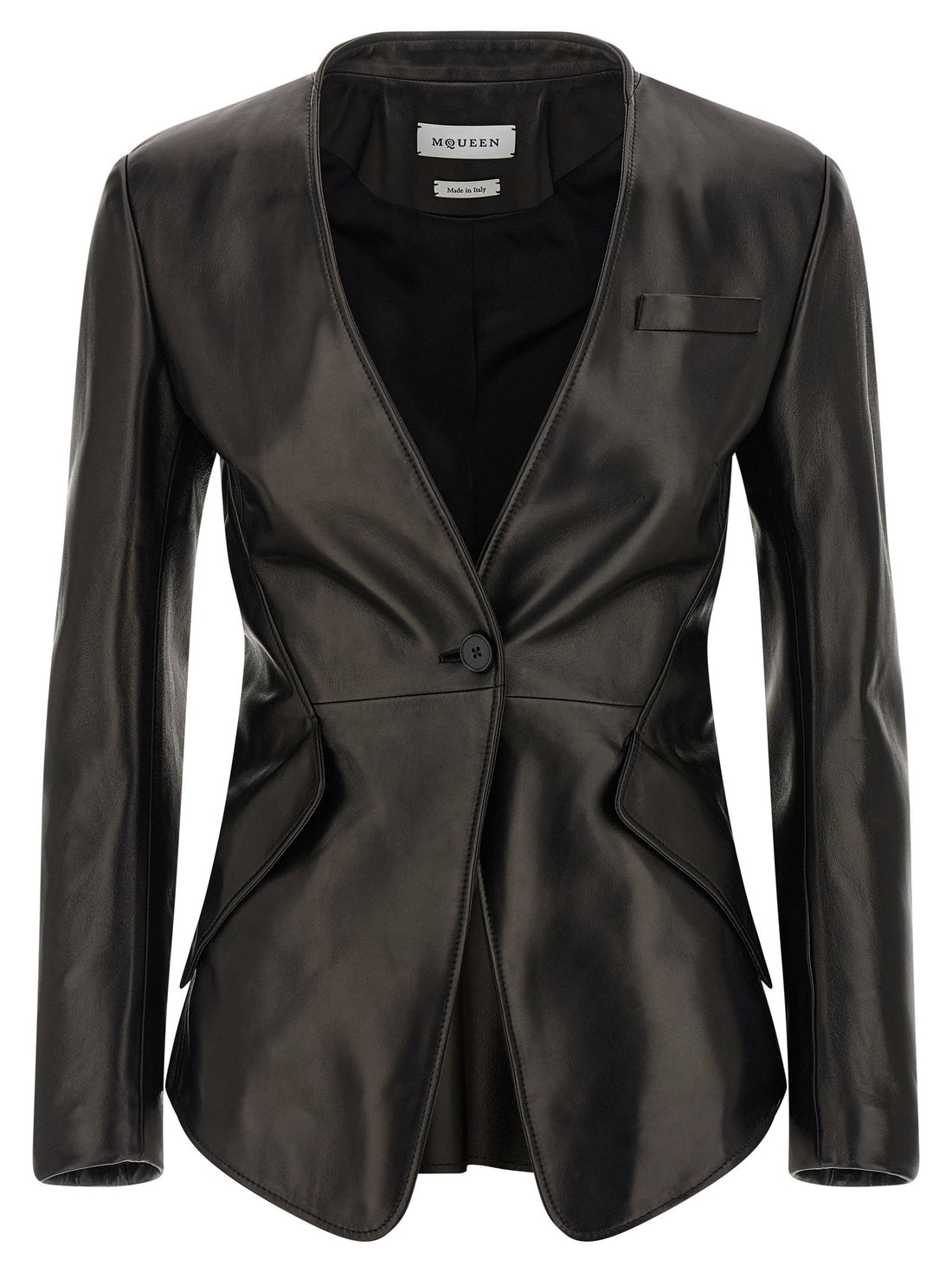 Alexander McQueen Nappa Blazer Black