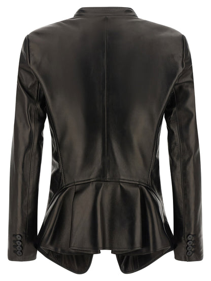 Alexander McQueen Nappa Blazer Black