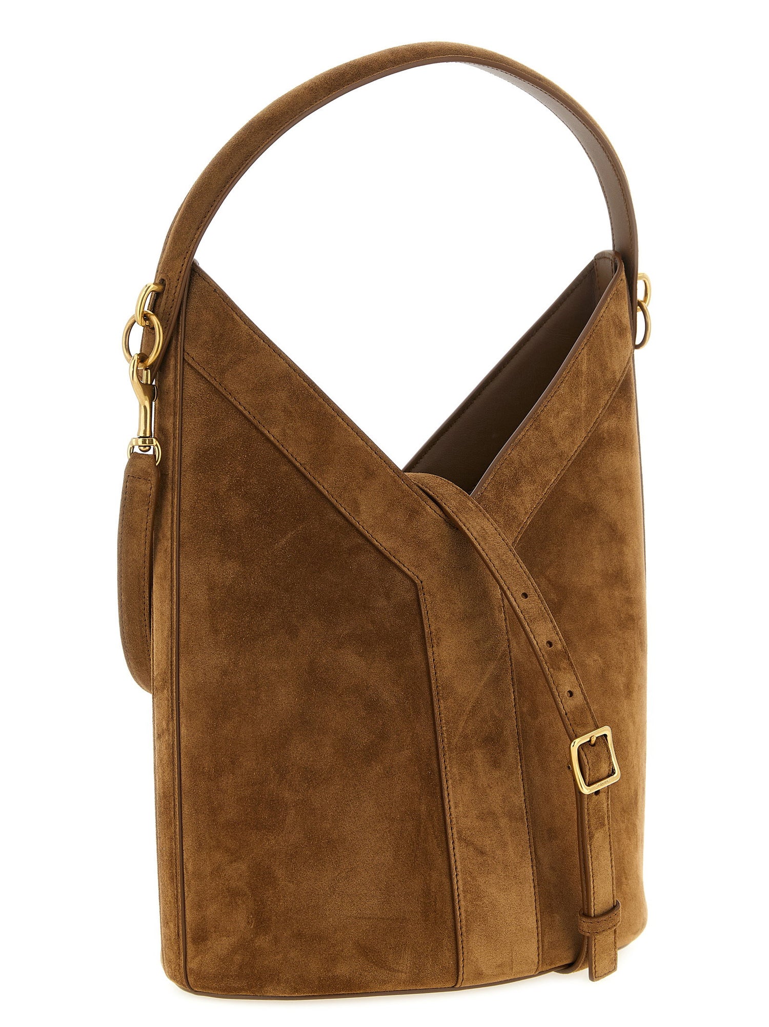 Saint Laurent Y Long Shoulder Bag Brown