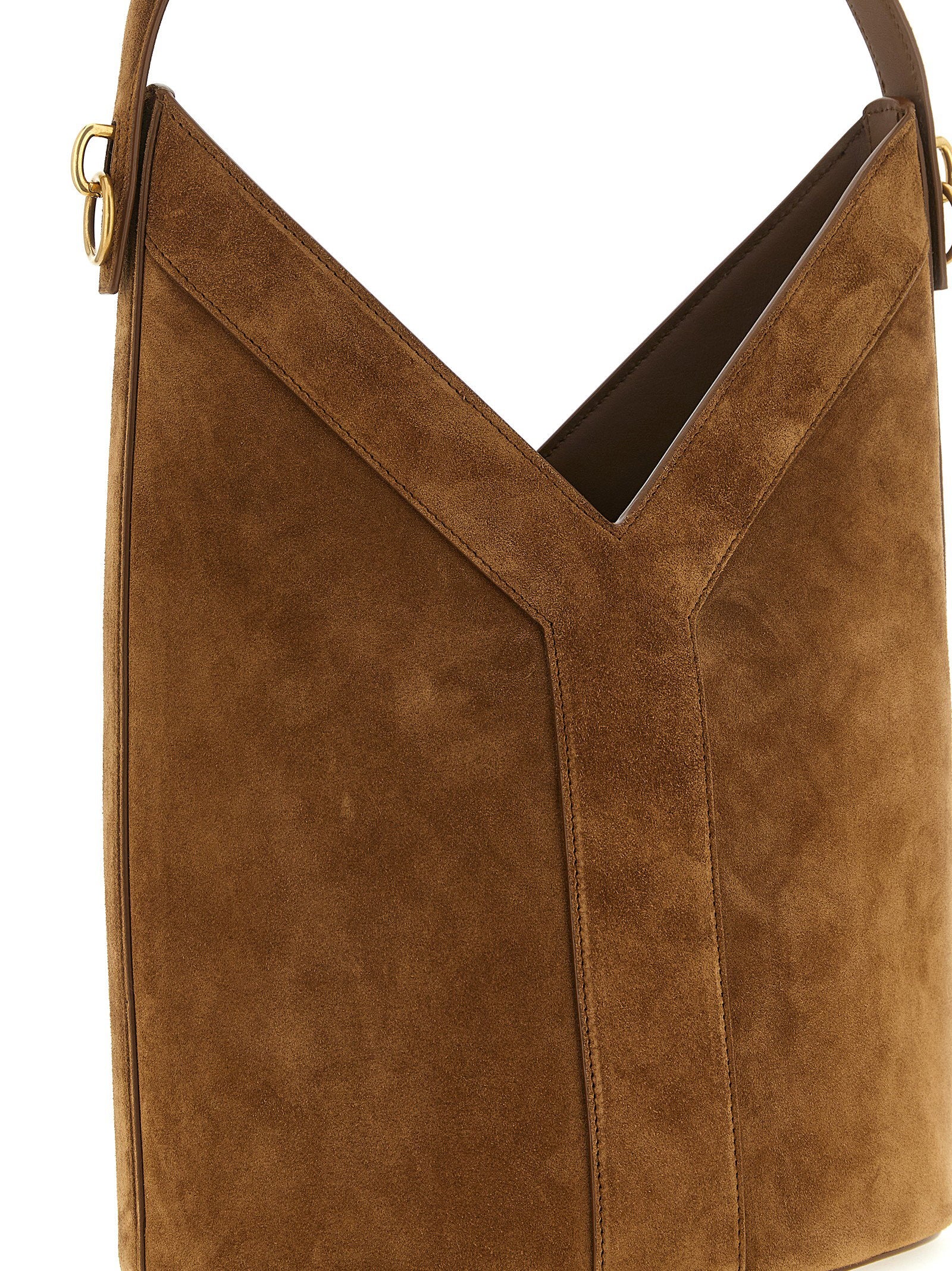 Saint Laurent Y Long Shoulder Bag Brown