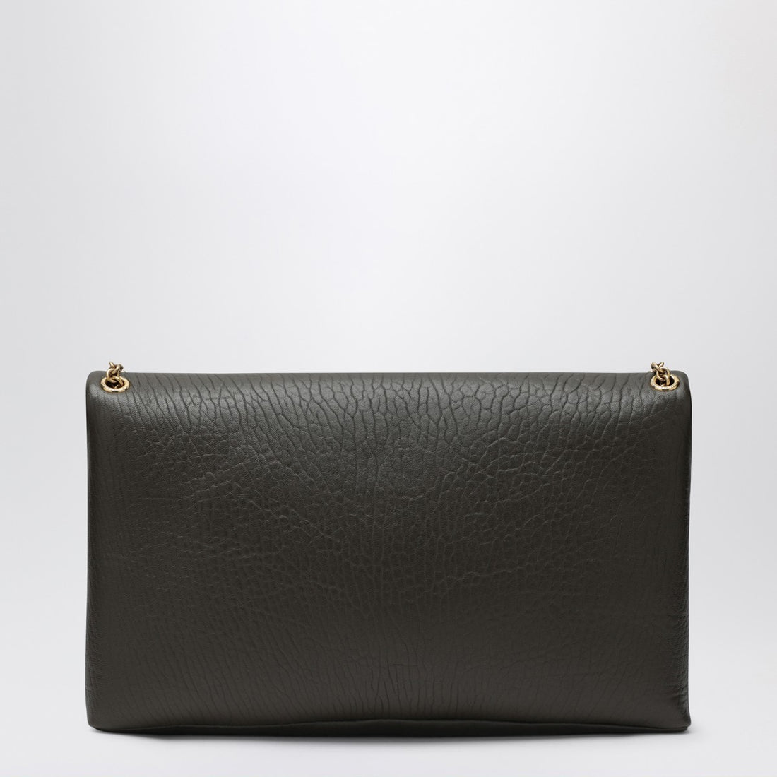 Saint Laurent XXL Envelope Cassandre Moss Green Leather Clutch Bag Green
