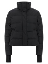 Alexander McQueen Cropped Down Jacket Black  