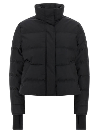 Alexander McQueen Cropped Down Jacket Black  