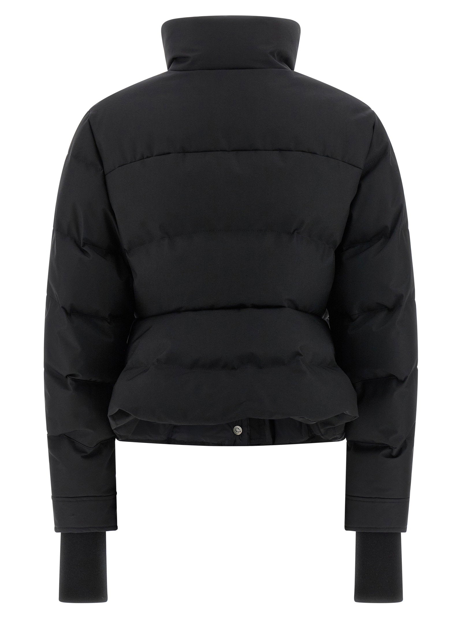 Alexander McQueen Cropped Down Jacket Black  