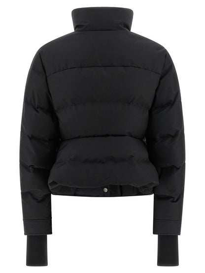 Alexander McQueen Cropped Down Jacket Black  