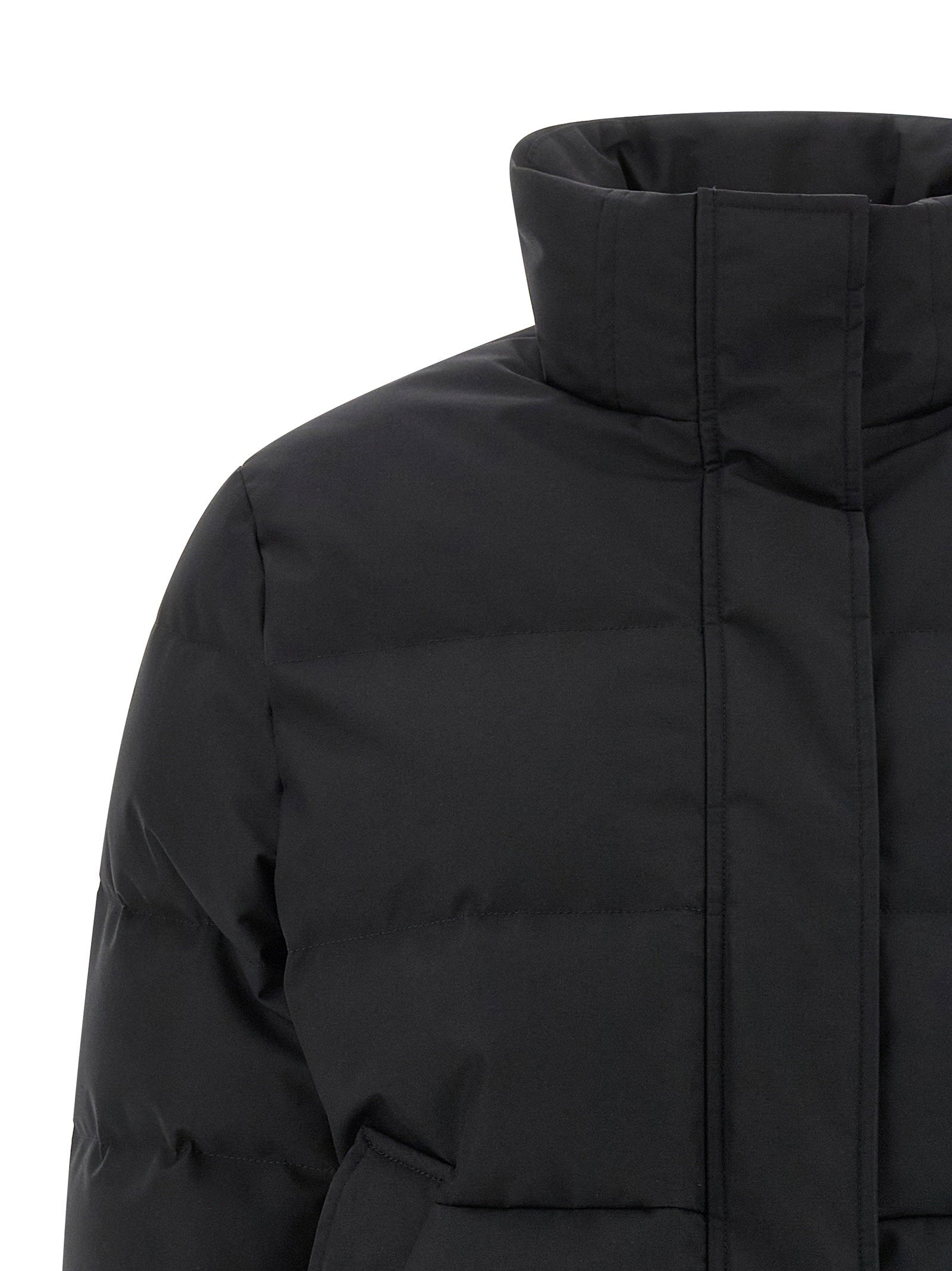 Alexander McQueen Cropped Down Jacket Black  