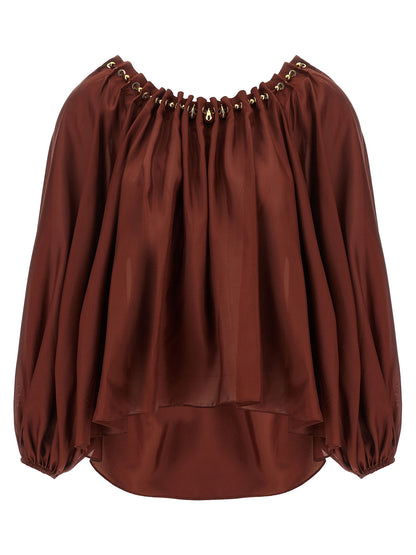 Zimmermann Aster Blouse Bordeaux