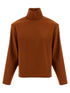 Saint Laurent Structured Shoulder Sweater Orange