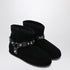 Balenciaga Alaska Soft Black Ankle Boots Black