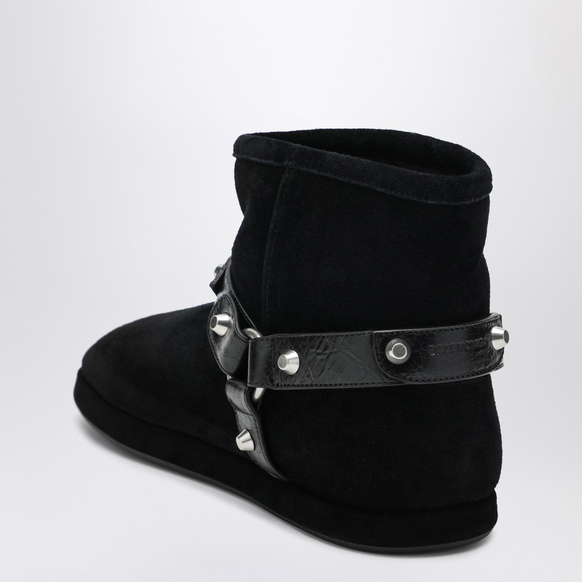 Balenciaga Alaska Soft Black Ankle Boots Black