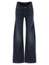 Balenciaga Curved Waist Jeans Blue