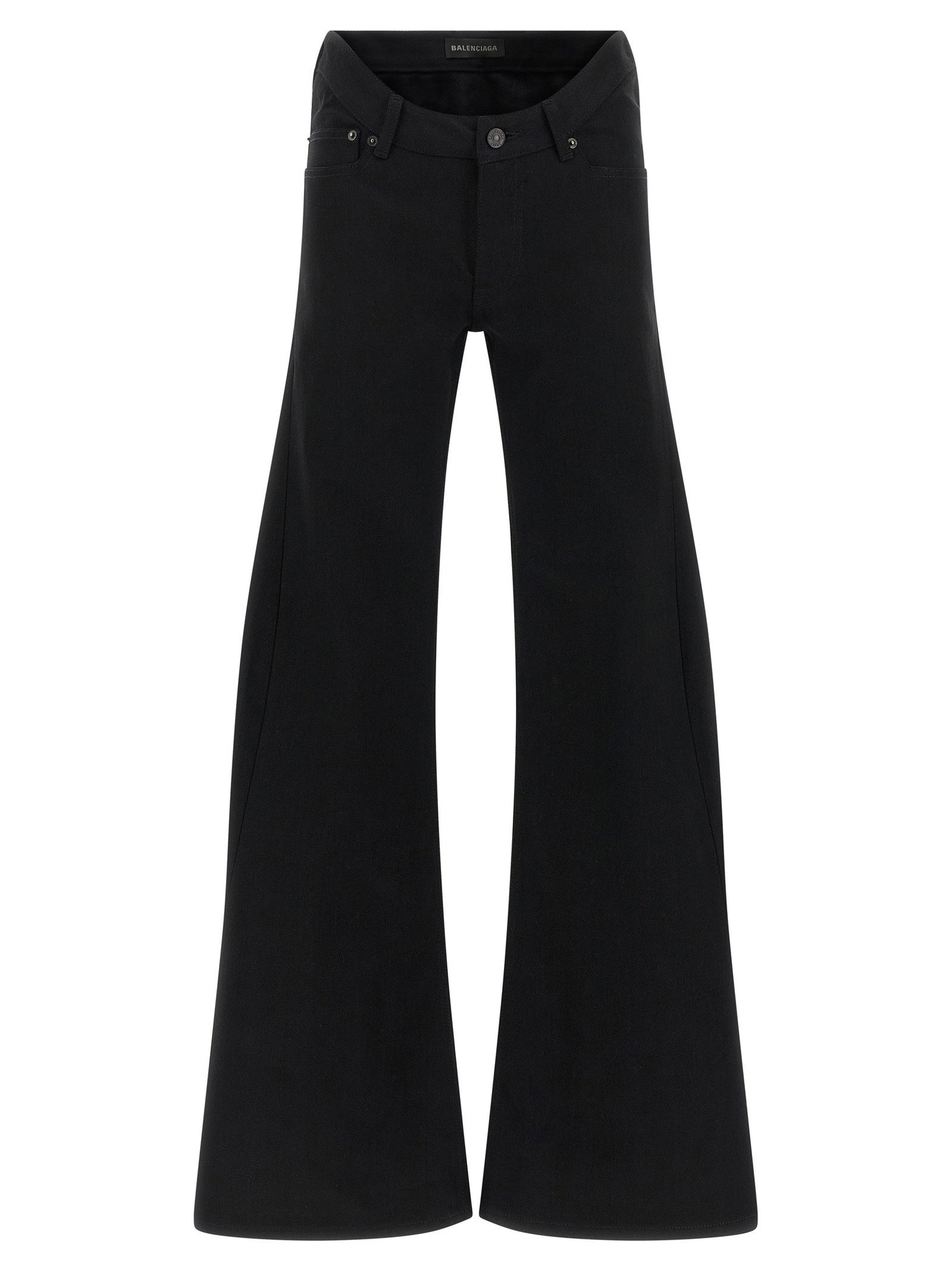 Balenciaga Curved Waist Jeans Black