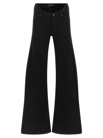 Balenciaga Curved Waist Jeans Black