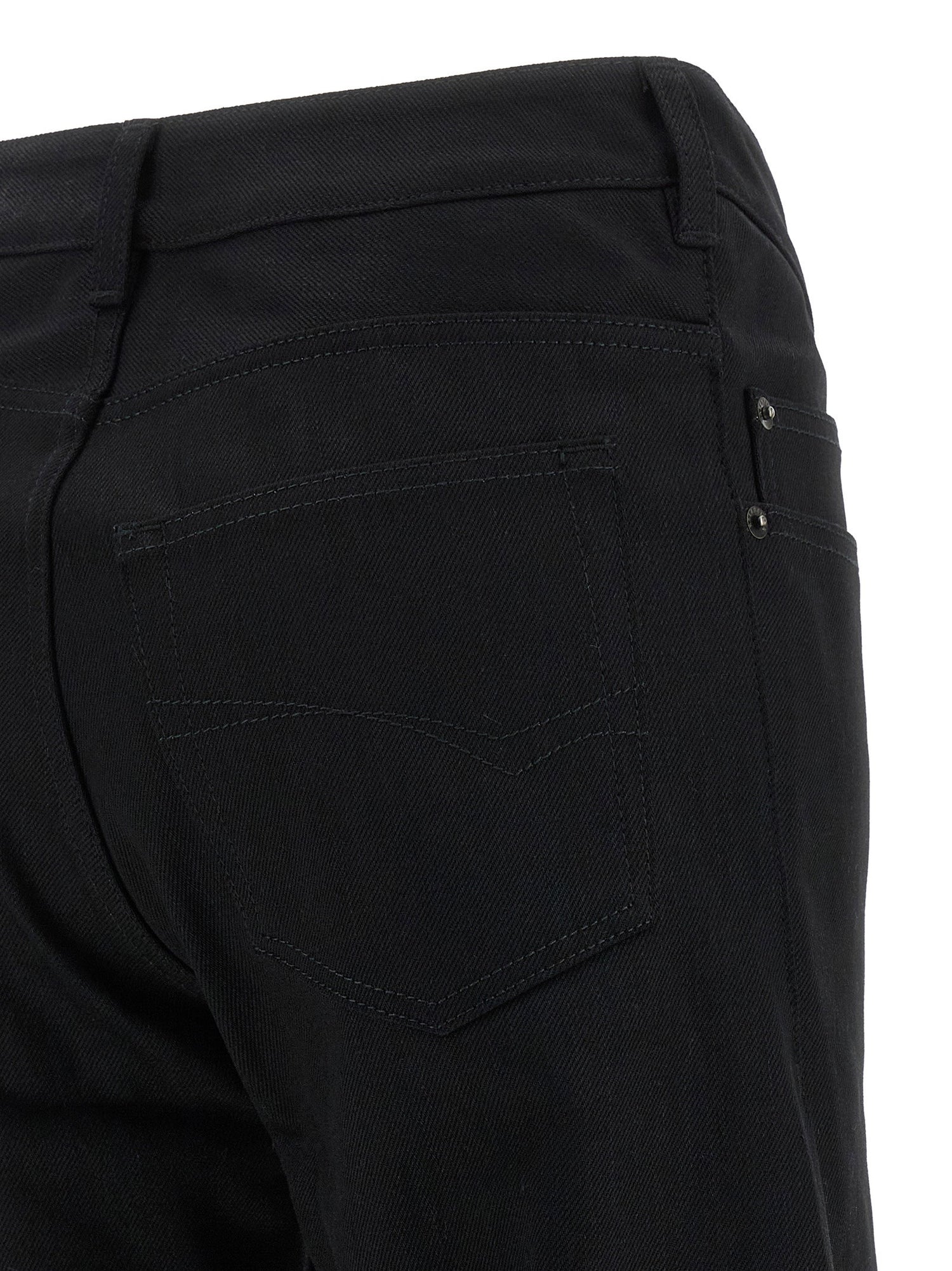 Balenciaga Curved Waist Jeans Black