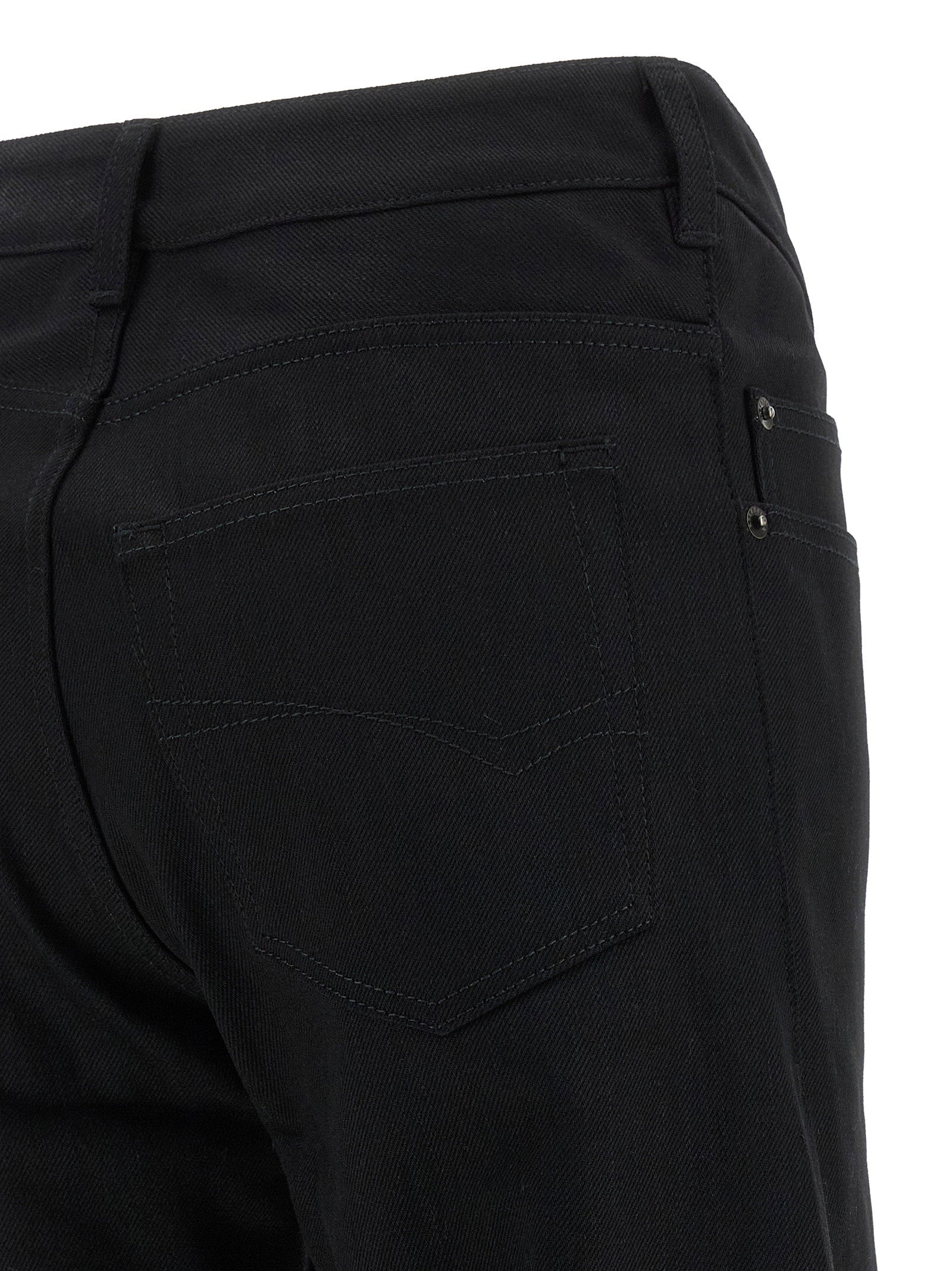 Balenciaga Curved Waist Jeans Black