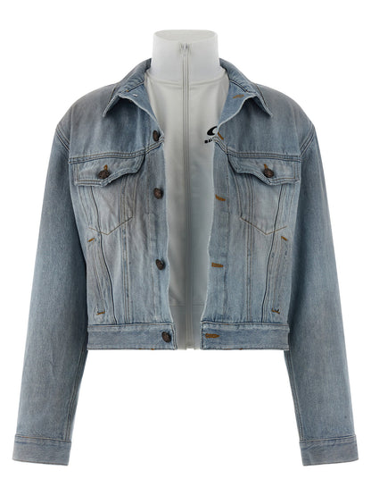 Balenciaga Double Layer Jacket Light blue
