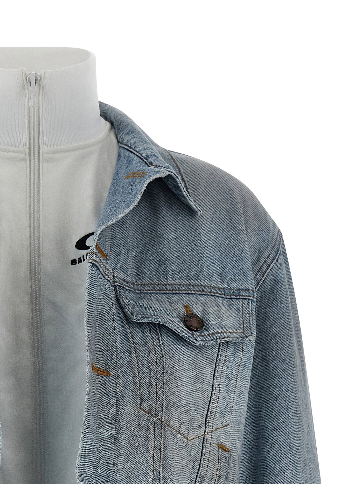 Balenciaga Double Layer Jacket Light blue