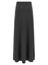 Balenciaga Maxi Wool Skirt Gray