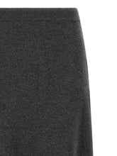 Balenciaga Maxi Wool Skirt Gray