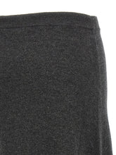 Balenciaga Maxi Wool Skirt Gray
