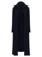 Balenciaga Ribbed Cardigan Blue