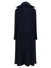 Balenciaga Ribbed Cardigan Blue
