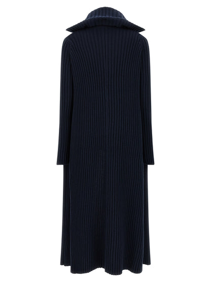 Balenciaga Ribbed Cardigan Blue
