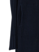 Balenciaga Ribbed Cardigan Blue