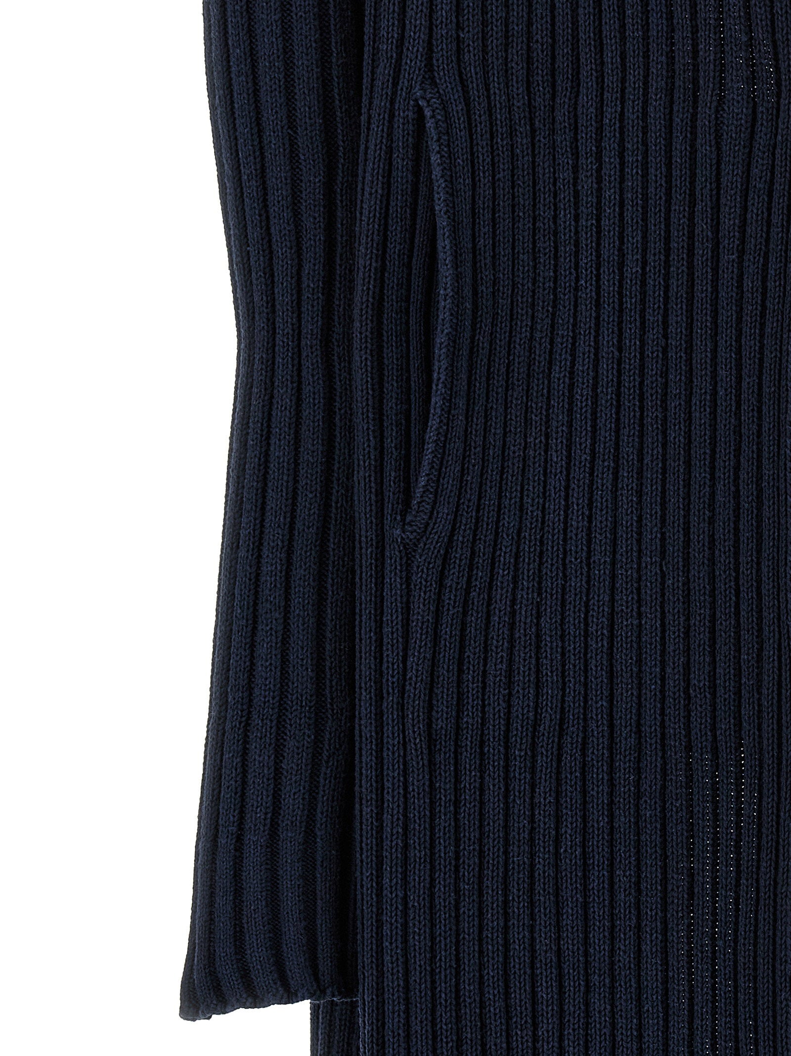 Balenciaga Ribbed Cardigan Blue