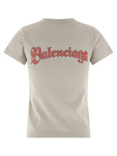 Balenciaga Logo Print T-shirt Gray