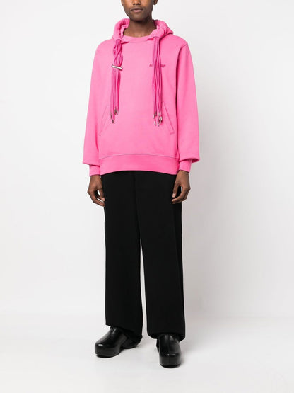 Multicord-drawstring Hoodie Pink