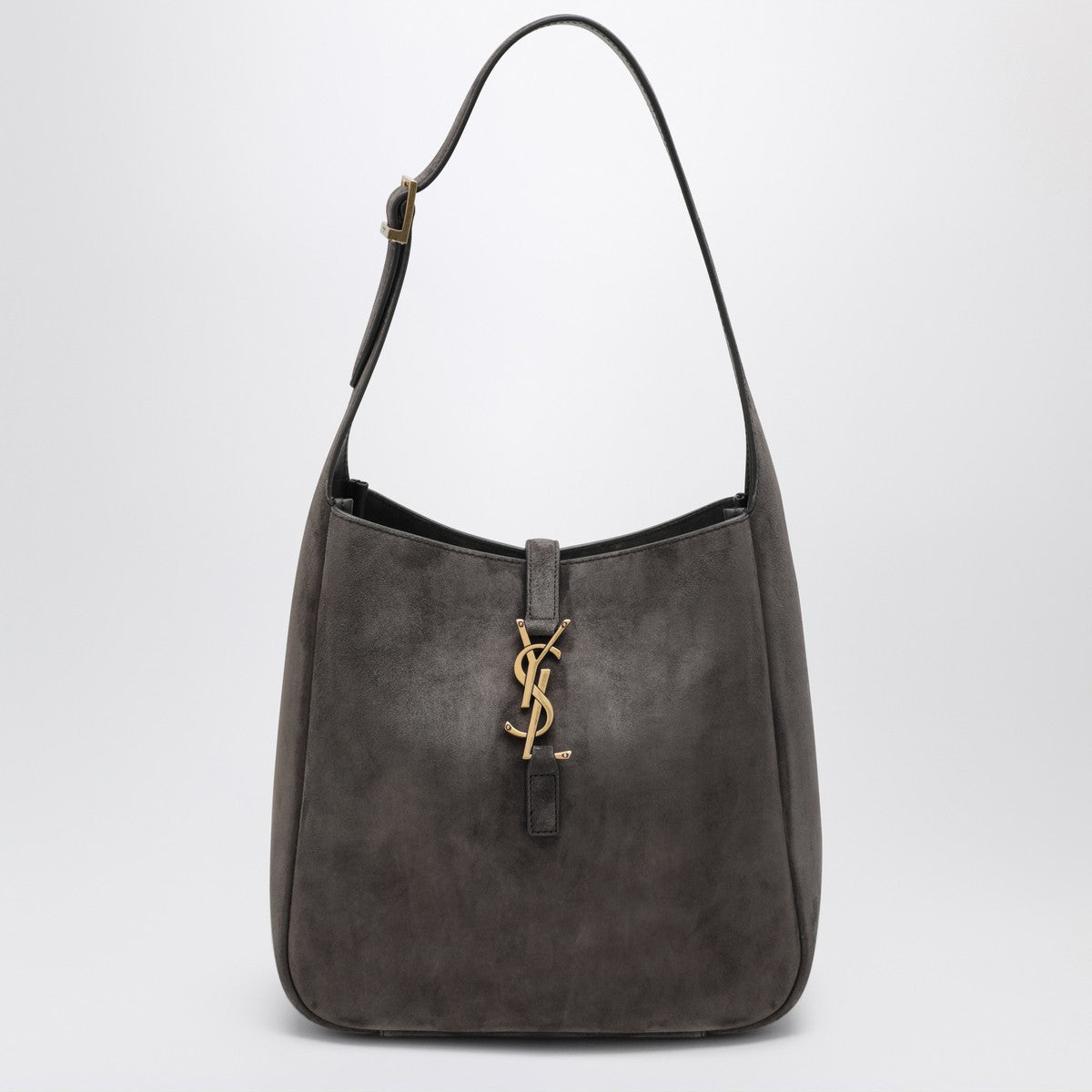 Saint Laurent Small Le 5 À 7 Suede Shoulder Bag Brown