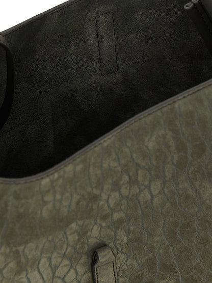 Saint Laurent Micro Le 5 à 7 Shoulder Bag Gray