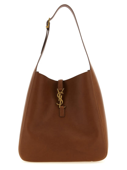 Saint Laurent Le 5 à 7 Large Shoulder Bag Brown