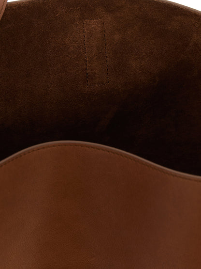 Saint Laurent Le 5 à 7 Large Shoulder Bag Brown