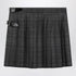 Balenciaga Grey Shadow-Effect Tartan Wool Mini Skirt Grey