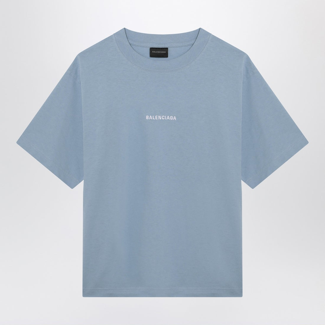 Balenciaga Back Medium Fit T-shirt Light Blue
